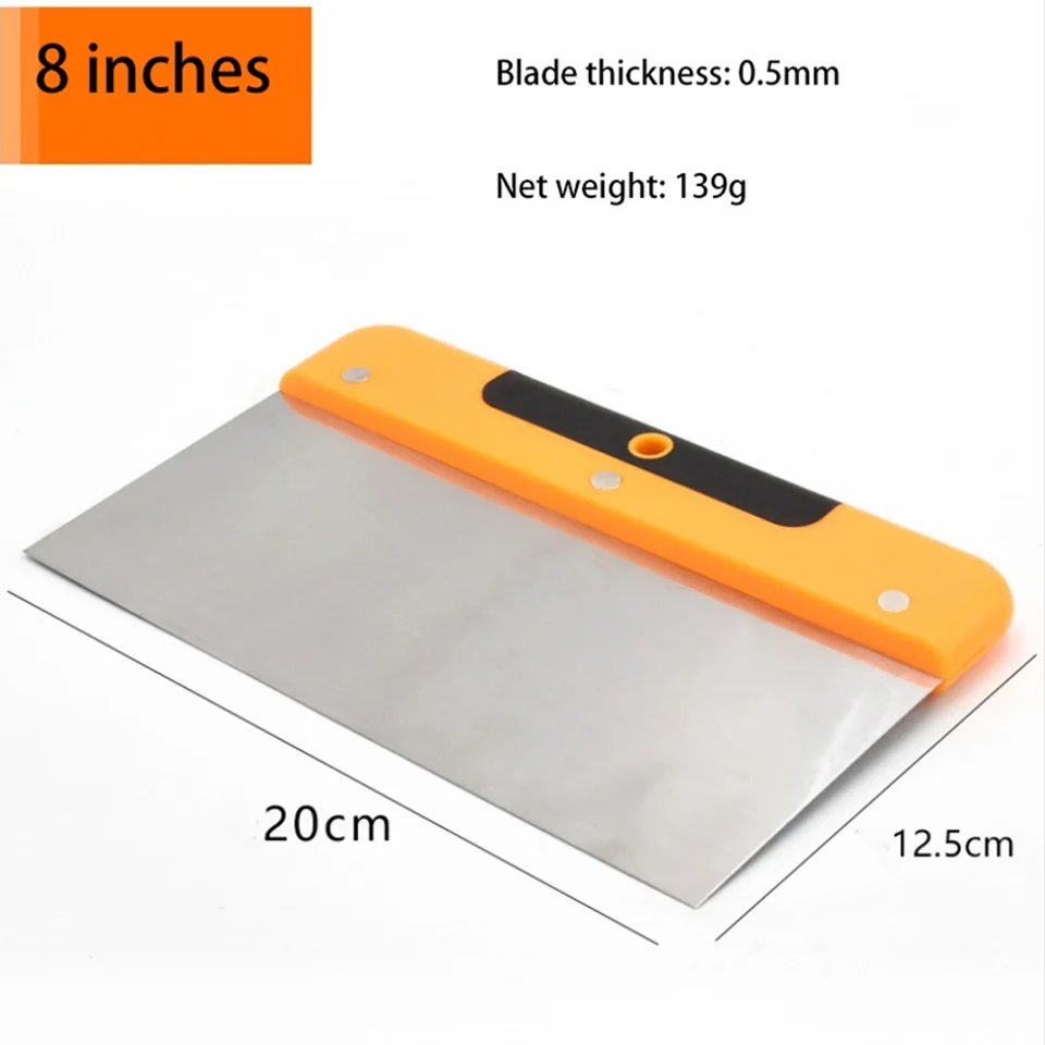 Durable High-Frequency Quenching Treatment 4/6/8/10Inch Stainless Steel Putty Spatula S Scraper For Steel Repairing