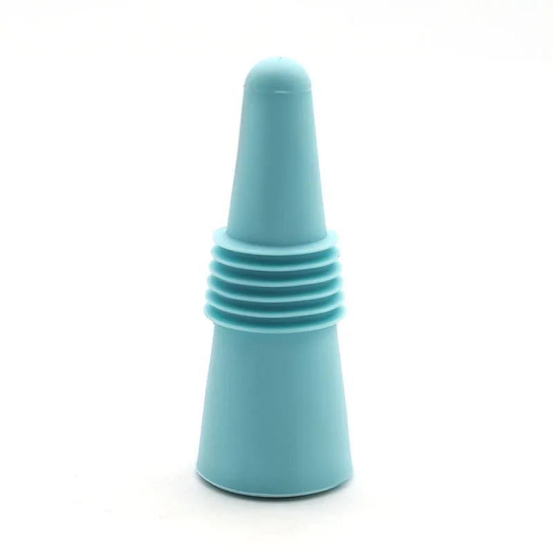 Reusable Silicone Bottle Stopper for Red Wine Champagne Beer & Beverage Custom Logo Barware & Tools Cone Lid Sealing Top Cover