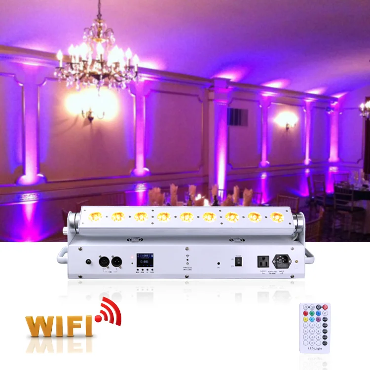 
lpg 2007 6in1 rgbwa 18x12w uv9x15w silm flat can stage lighting led par light 16 for bar 