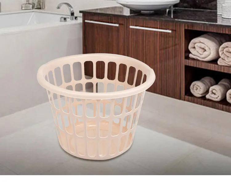 Wholesale Plastic Laundry Products Colored Laundry Basket Dirty Clothes Organizer Plastic Storage Basket