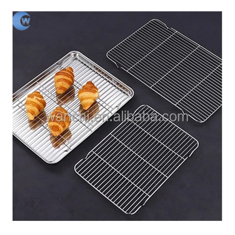 High quality rectangular stainless steel barbecue mesh oven grille