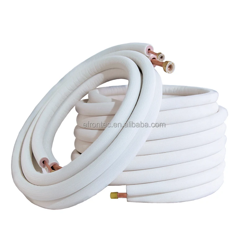 A/C Connecting Pipe 15m Copper Line Set HVAC Copper Pipe Line Coil Tube for Air Conditioner Installation Kit