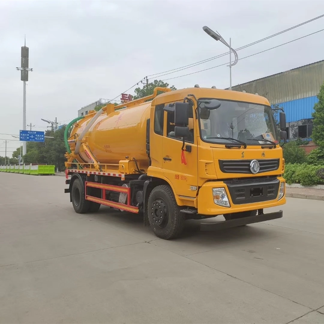 Dongfeng  4X2 Suction Sewage Sewer tanker Water Tank  Suction Cleaning Trucks