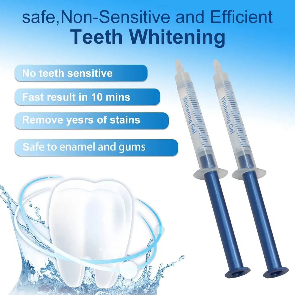 Clinic Professional Teeth Whitening Gel Kit Custom Private Logo 35% CP 44% HP Tooth Dental Bleaching Whitener Gel Wholesale