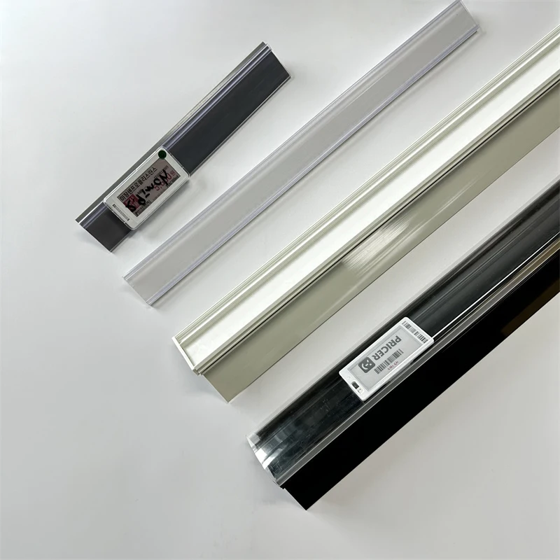 Shopping Mall Store Shop Display Reusable Plastic Shelf Tags Price Label Holder Data Strips for Pantry Retail Supermarket