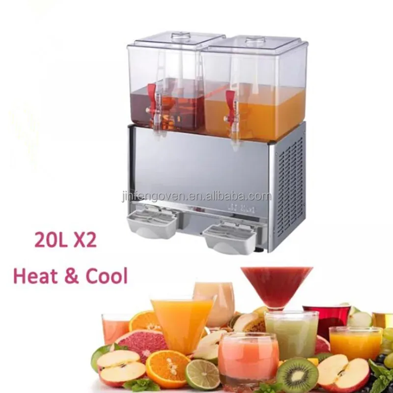 20L*2 Double Tanks Cold Beverage Dispenser Electric Juice Mixed Drink making Machine