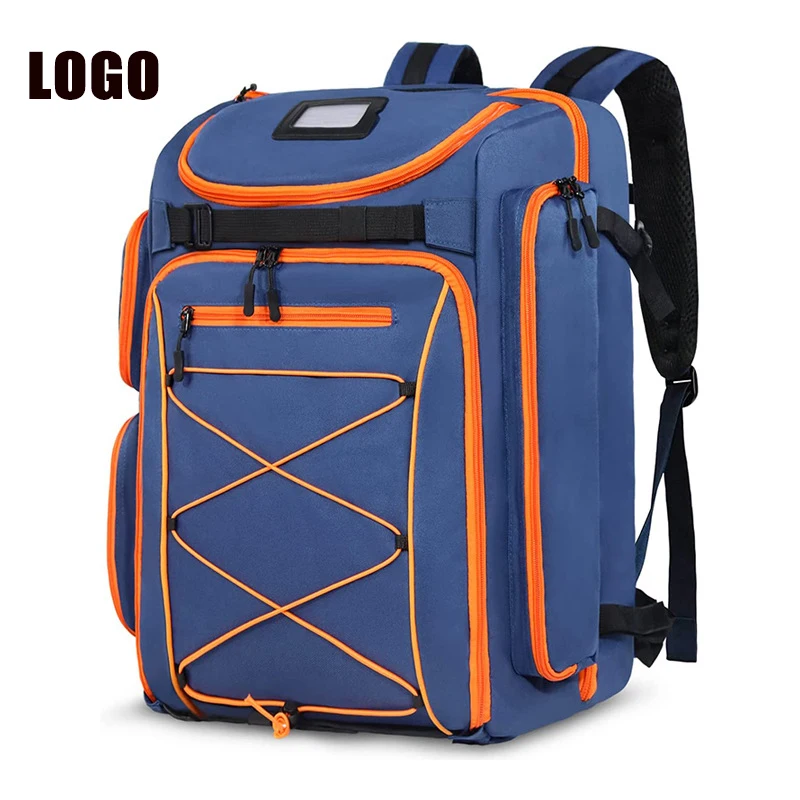 Ski Boots Backpack Nylon Snowboard Accessories Storage Back pack 60L Large Capacity Bagpack for Hiking Winter Outdoor Sports Bag