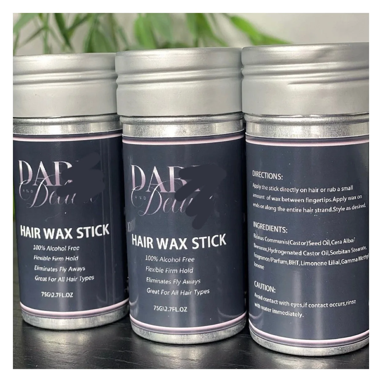 Hot Private Label Wax Stick For Wigs Wholesale Nature Oil Styling Shredder Hair Conditioner Edge Control Hair Wax Stick