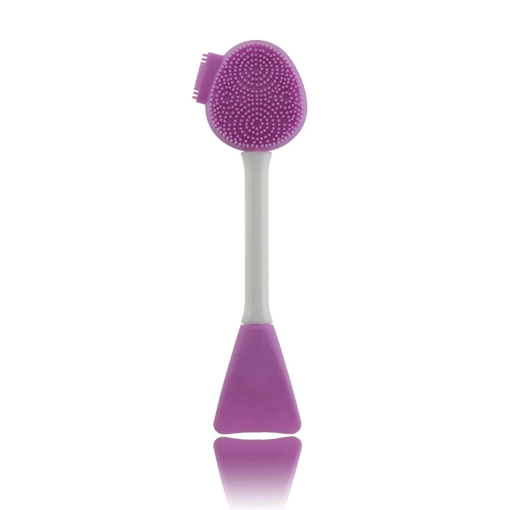 Silicone Facial Cleansing Brush Dual Head Mask Brushes Custom Logo Private Label