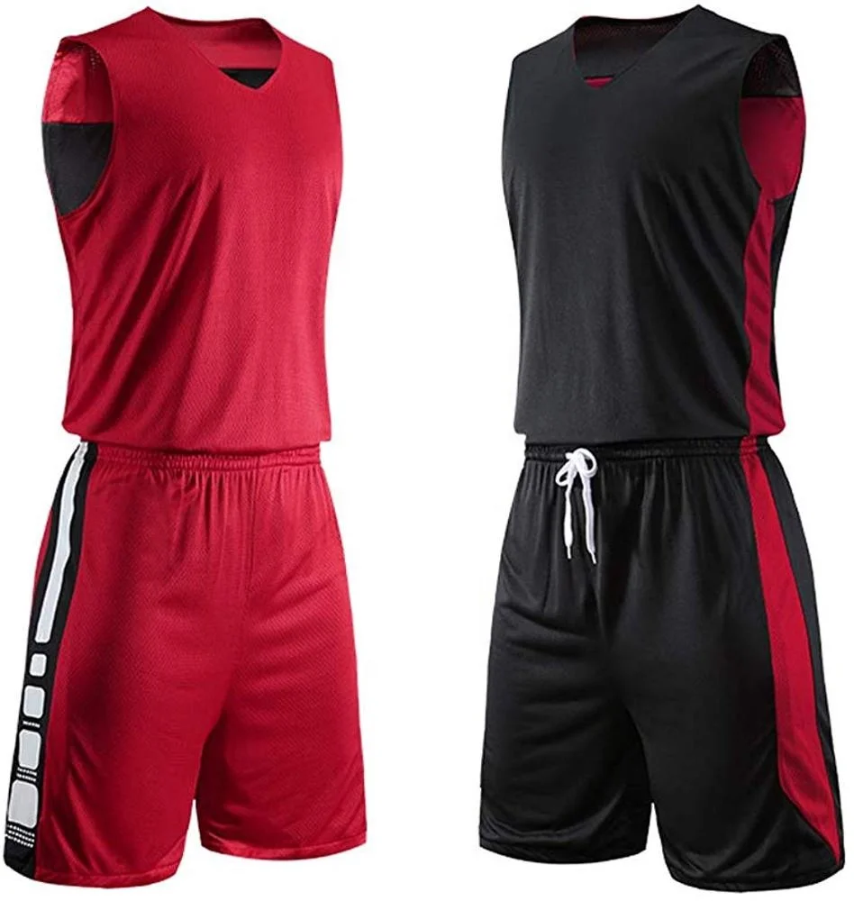 Мужская баскетбольная тренировочная Двусторонняя майка для тренировок в тренажерном зале Двусторонняя майка для тренажерного зала Баскетбольная одежда рубашки и топы