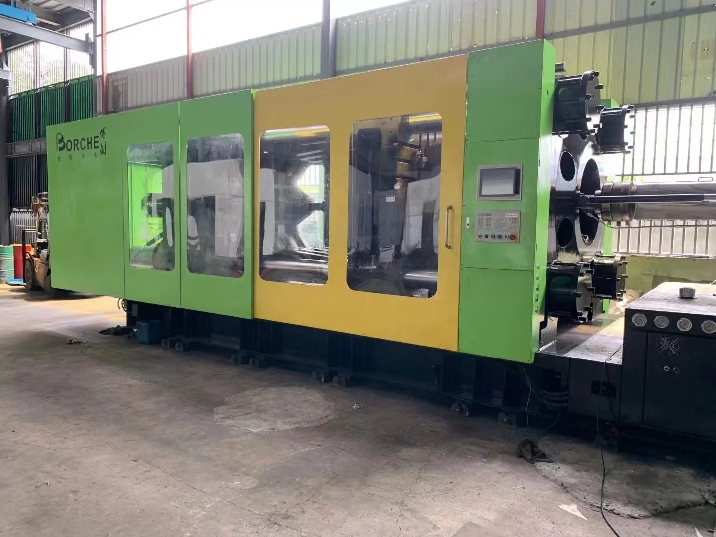 Borche 1000 ton plastic injection molding machine used injection machine large pallet trash can products making machine