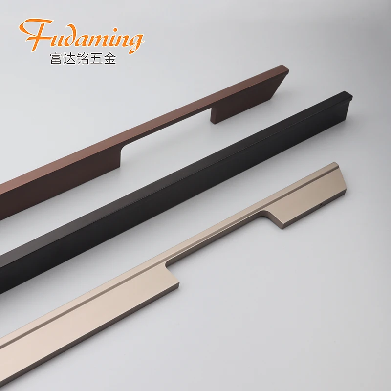 
 Черная длинная ручка в американском стиле для большого шкафа, дверного шкафа, шкафа для обуви, винного шкафа, Алюминиевая выдвижная ручка 289  