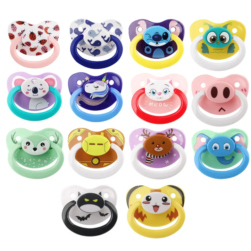 BPA Free Food Grade Wholesale Silicone Animal Print Big Size Adult Pacifier Nipple