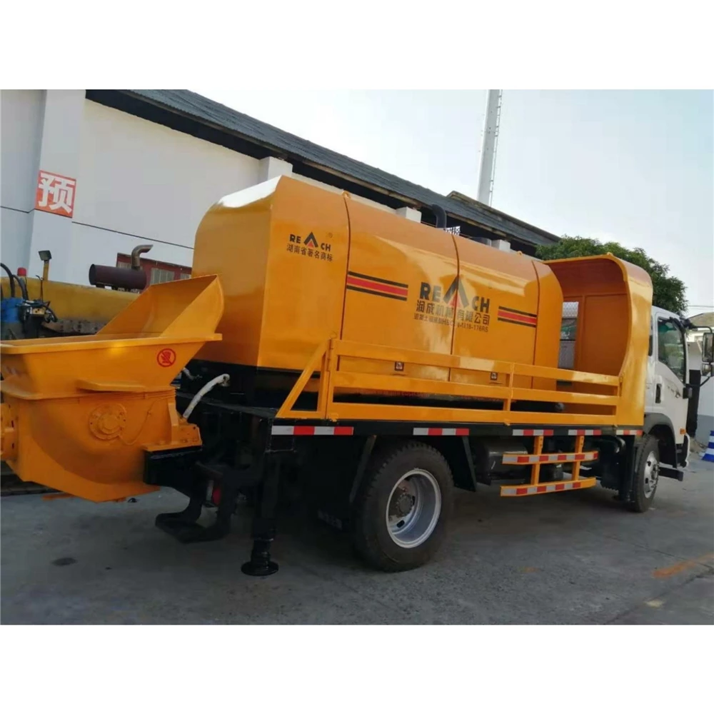 mounted professional schwing stetter with great price camelway concrete pump truck 90-120m3 per h