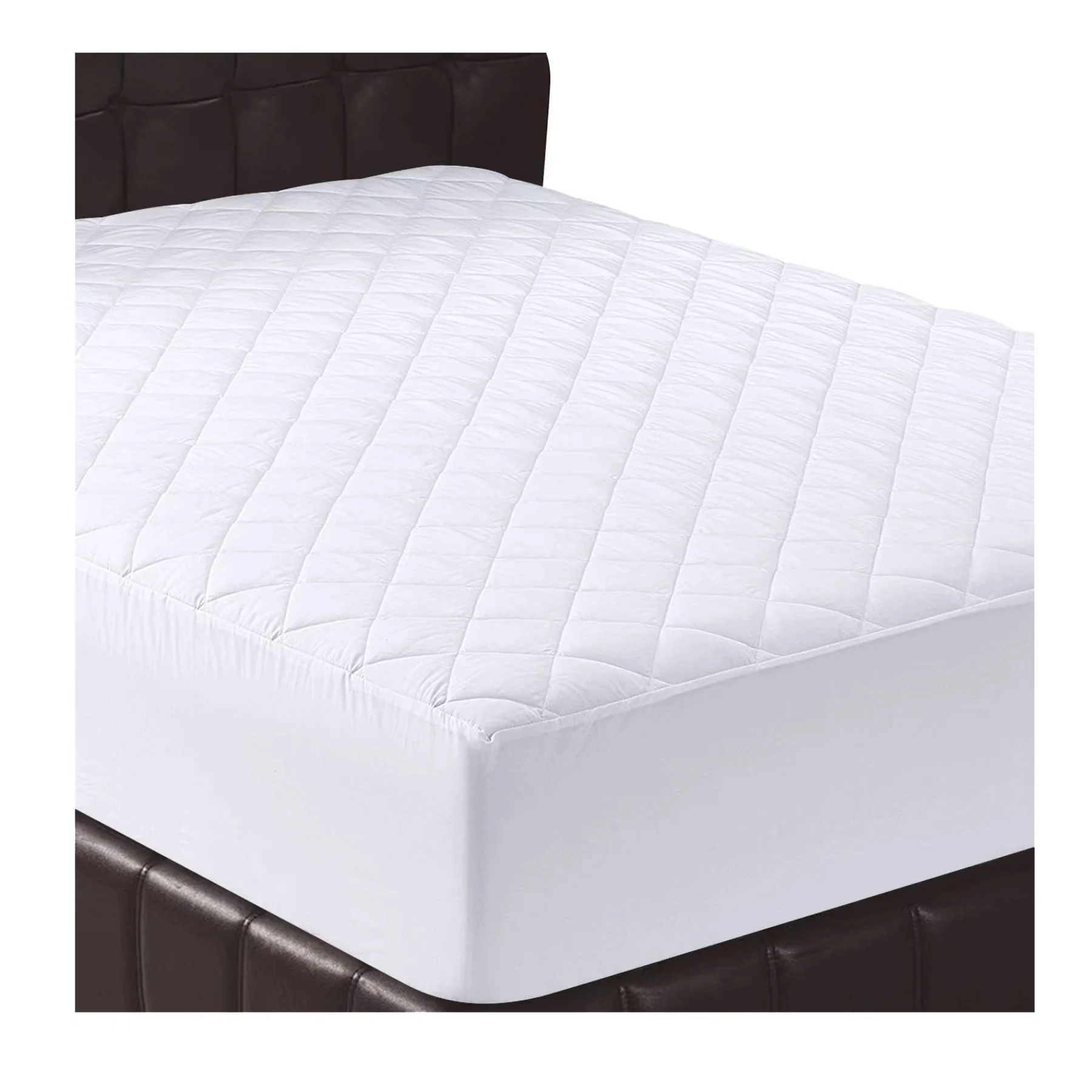 Customized King Size Mattress Tpper Pad Absorbent Waterproof Quilted Mattress Protector