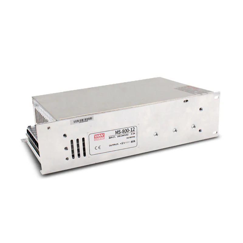 MS-800-12 800W 12V Programmable 12V DC Switching Low Current Variable High Voltage Power Supply