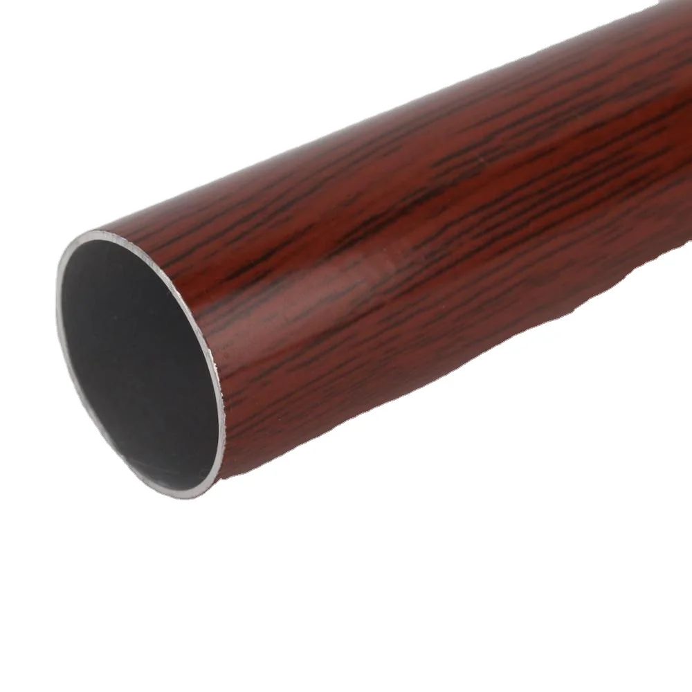 wooden print anodized 40x40 aluminium profile pipe