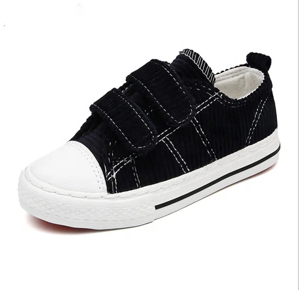 Brand new customized fashion casual corduroy kids shoes zapatos para ninos