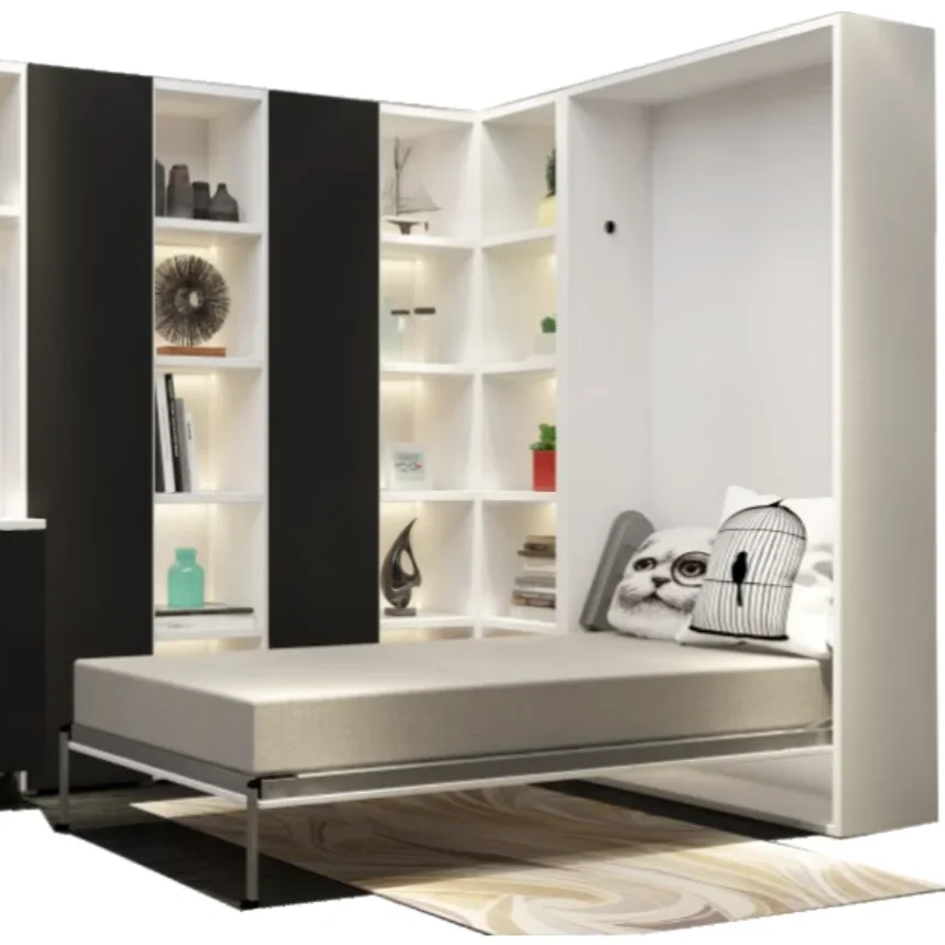 E-shining Home Furniture Vertical Wall Bed Hinge Table Murphy Bed Folding Wall Bed mechanism