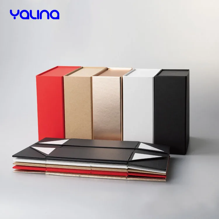 Stock Craft Sublimation Large Magnetic Gift Cardboard Folding Shoe Clothing Package Carton Package foldable box