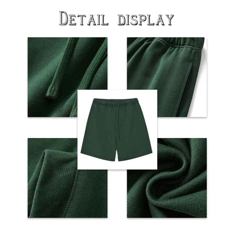 Men summer Loose French Terry Running Training Sports Shorts Custom Logo Man Street Casual Fitness Workout Shorts