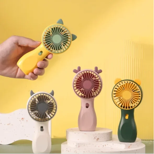 AL  Portable Rechargeable Cooling Mini Usb Fan For Lady Children Pocket Fans Mini With Phone Holder small fan