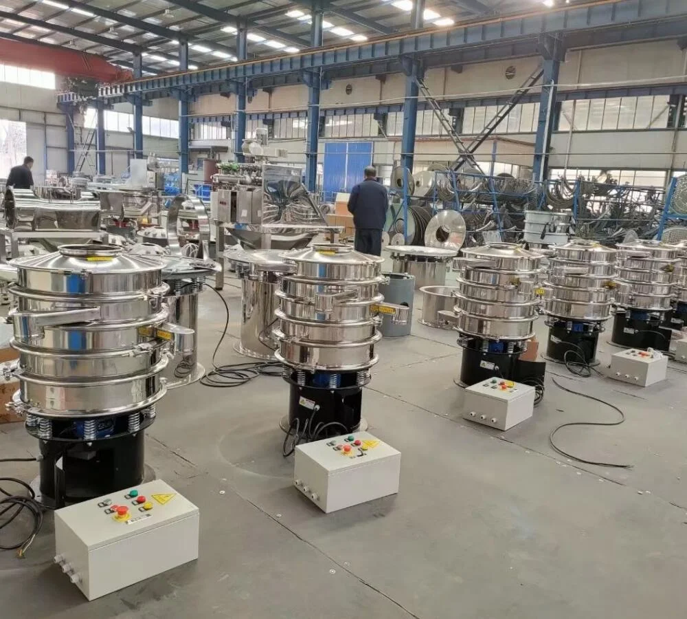 2023 Granulated Sugar Vibrating Sifter, Milk Powder Sieving Machine, Rice Husk Powder Sifting Machine