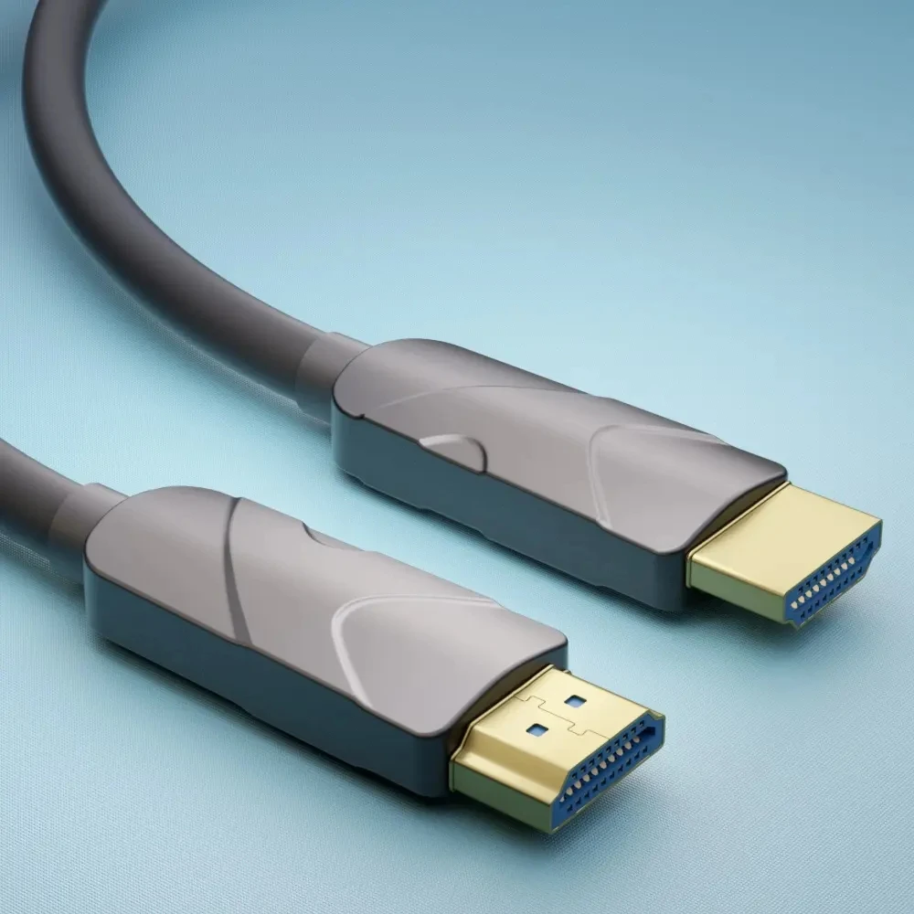 OEM Ultra Long 8K2.1 HDMI Optical Fiber Cable Custom 10 15 20 30 50 Meter HDMI 2.1V AOC Video Audio Cable