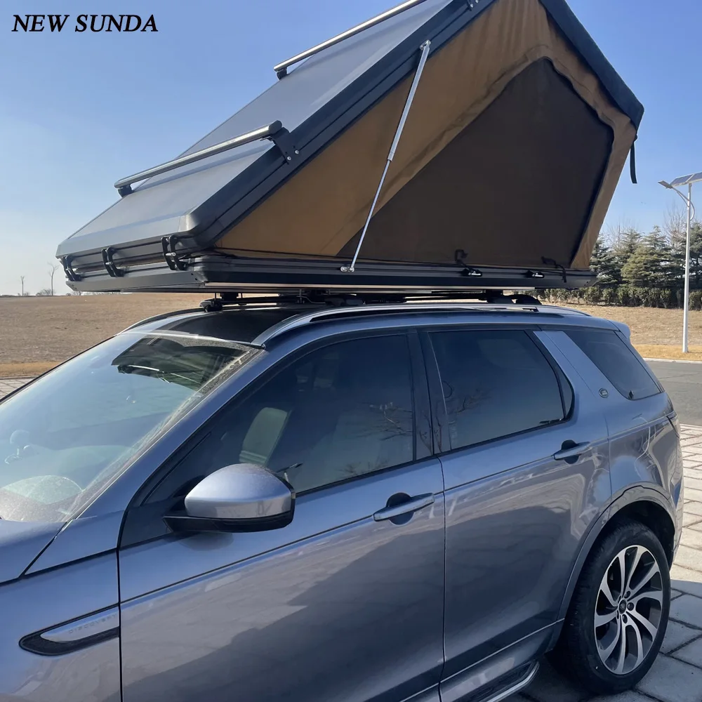 Suitable for Photography Scouting Concealed Aluminum Triangle Hard Shell Rooftop Tent