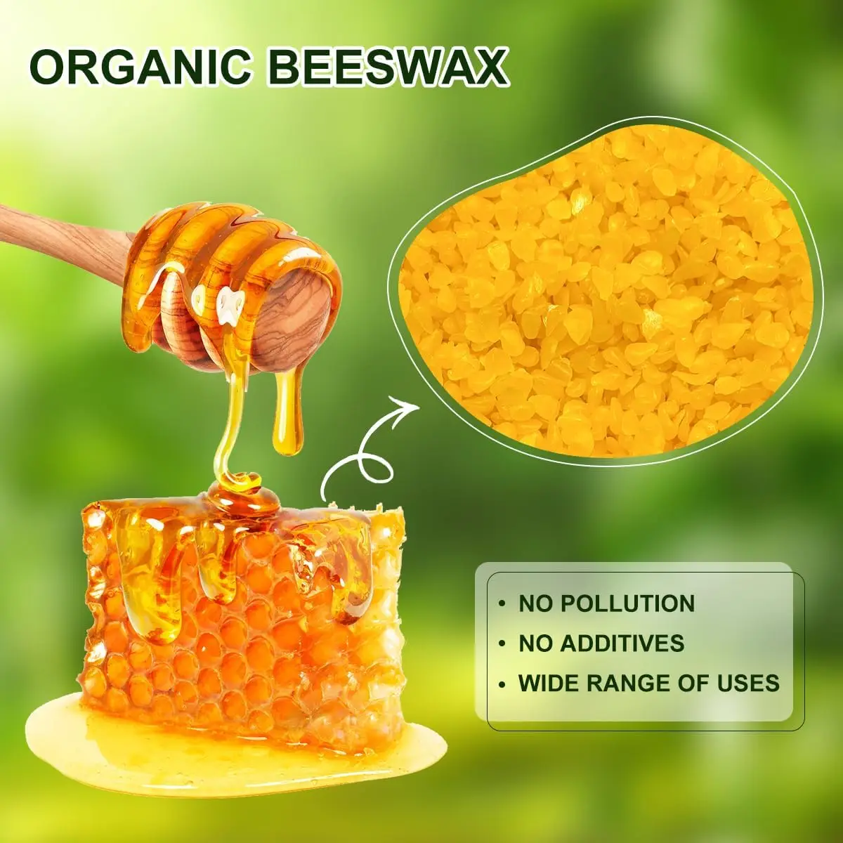 100% Honey Bee Wax Pellets Cosmetic Grade Yellow Beeswax Pellet