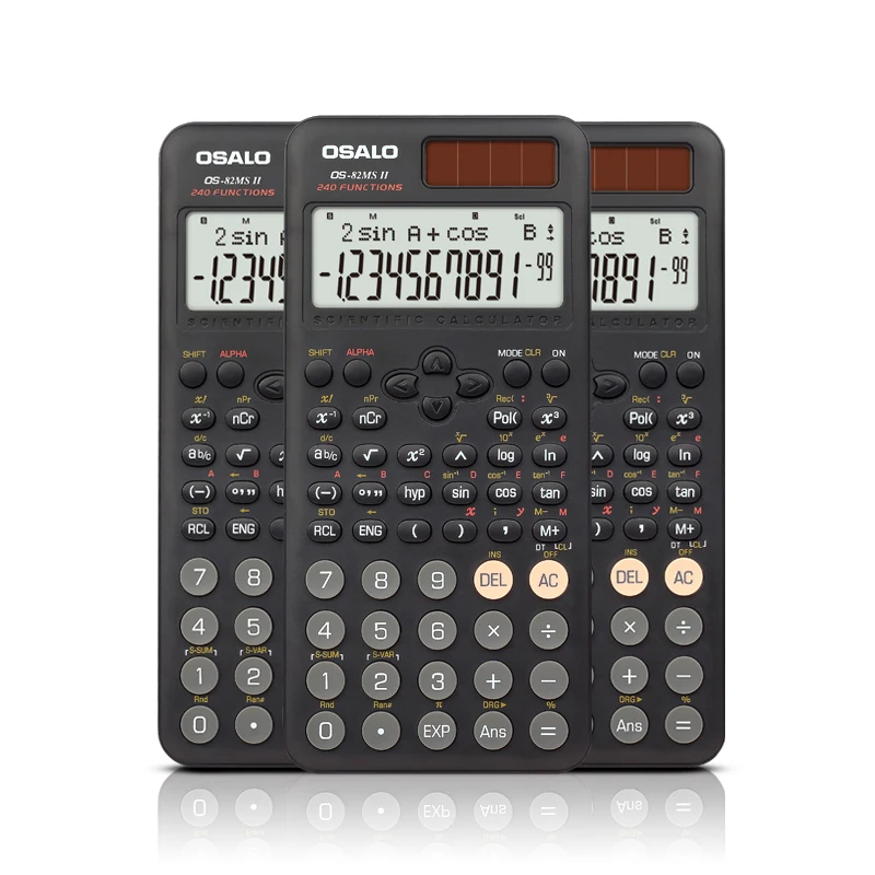 2024 Trending Products 82MS II with 240 Function Solar Scientific Calculator Large Screen 10+2 Digit Calculadora Cientifica