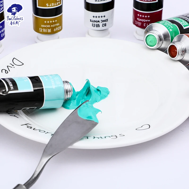 Paul Rubens Oil Paint Tubes Professional Painting 40ml Acrylic Paints Set Artist Grade Art Supplies - B Colors