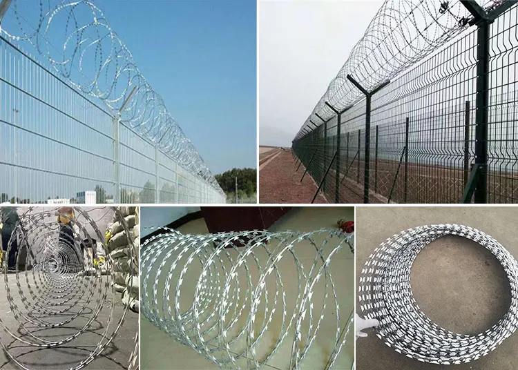 Best quality Security Fence machine concertina razor wire fence machine