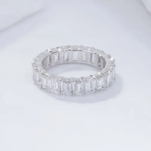 lab grown diamond cvd diamond gold jewelry ring 18k white gold wedding engagement ring diamond ring