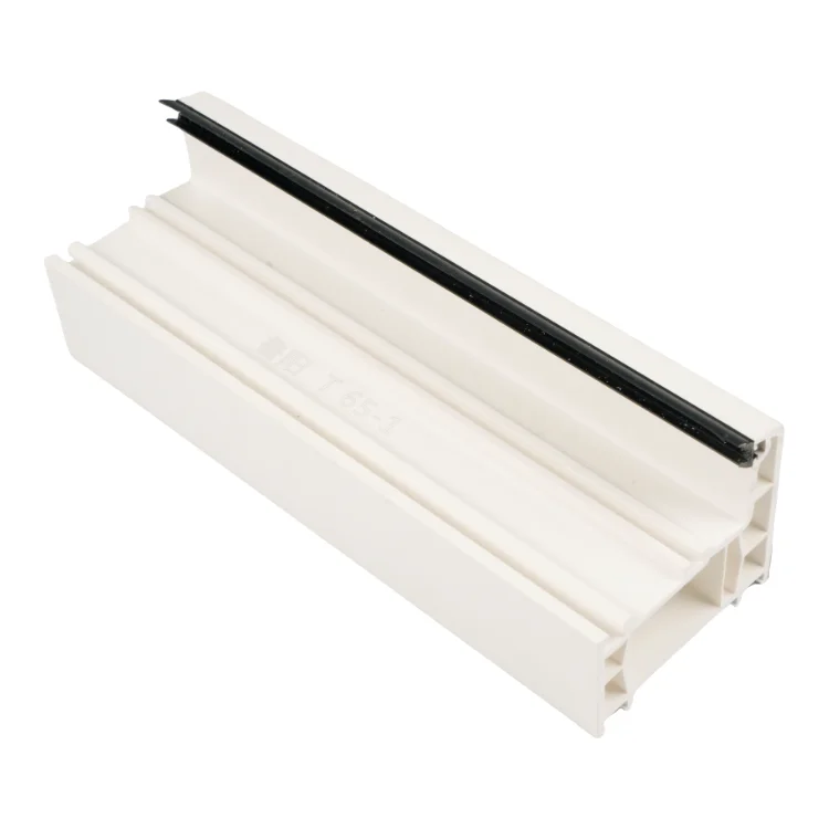 82.5mm American style Series Upvc Extrusion Plastic Profile Laminated Foil Upvc Profiles Upvc Extrusion Profiles