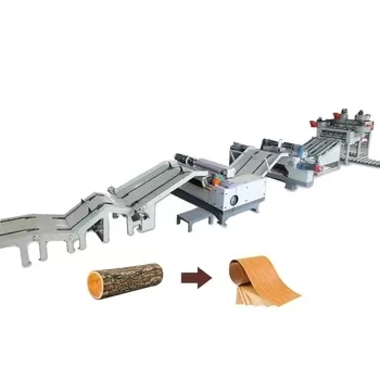 heavy duty 4ft plywood peeling machine full set veneer peeling line