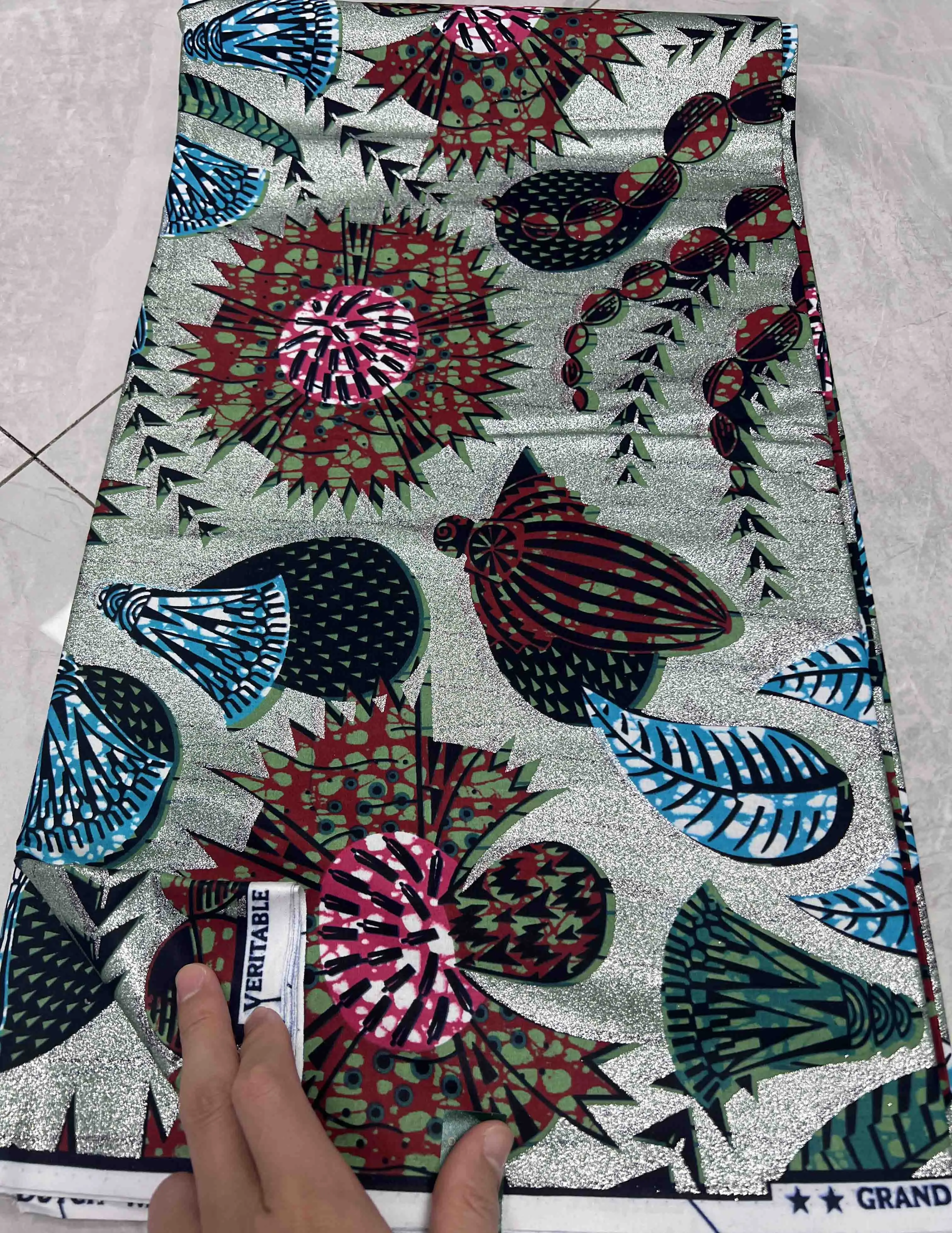 2024 New African Holland Wax Ankara 100%Cotton Real grand de Wax Print Fabric for Garment