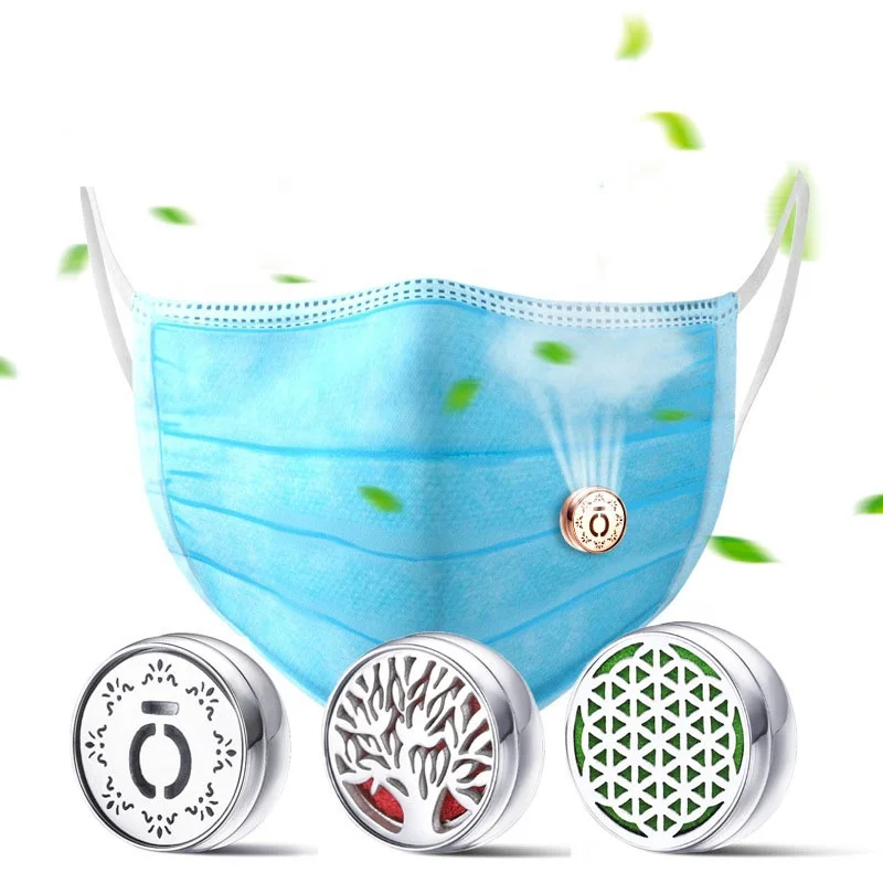 Медальон с диффузором эфирного масла «Древо жизни» магнитный зажим брошь из нержавеющей стали для ароматерапии маскировки