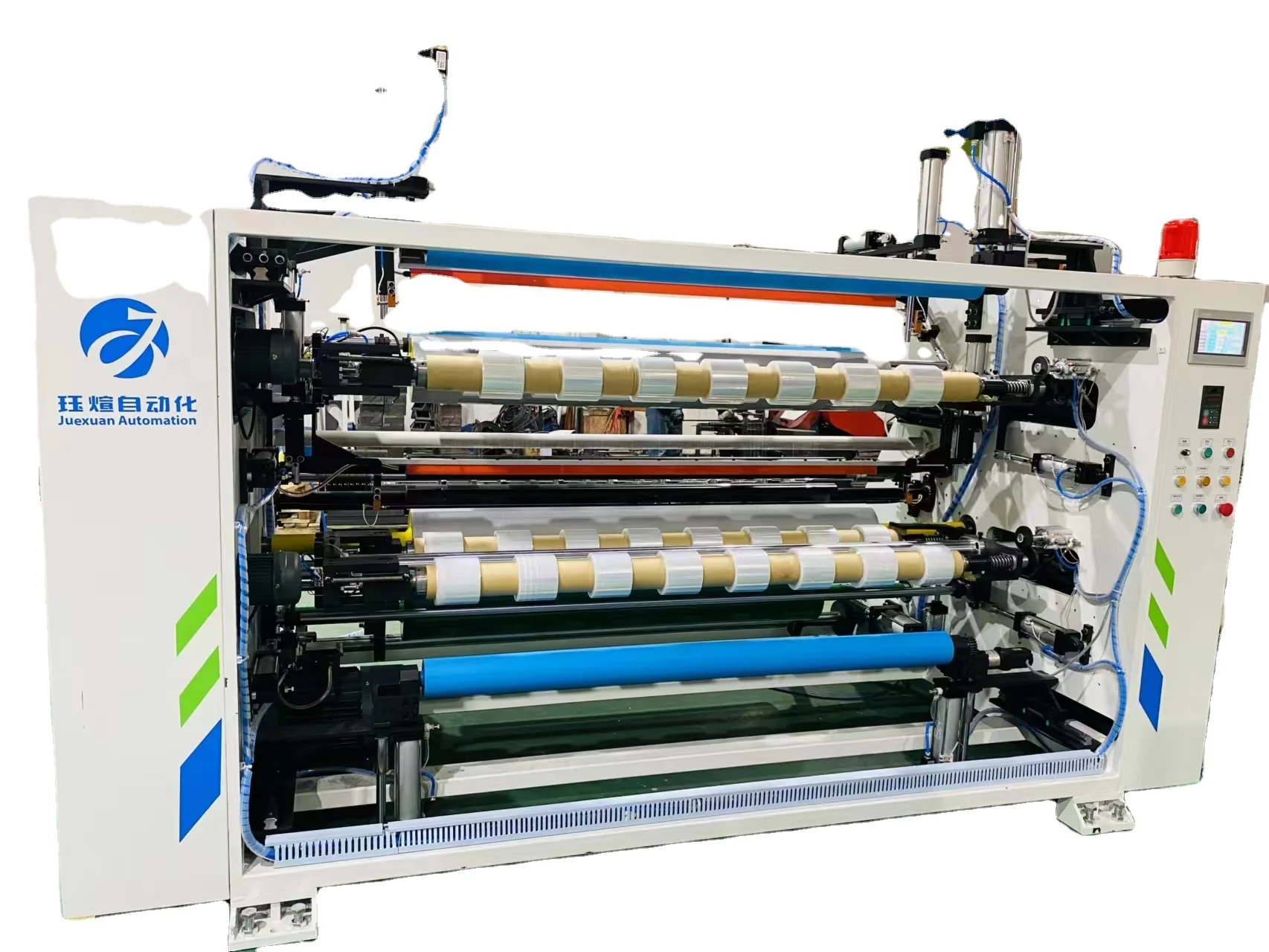 JX-1000 Four-station LLDPE protective film cling film automatic slitting machine stretch film automatic slitter
