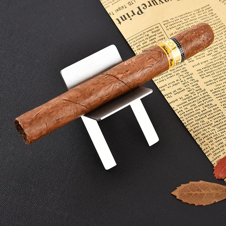 Customized Logo Portable Mini Stainless Steel Metal Cigars Accessories Cigar Holder For A Gift