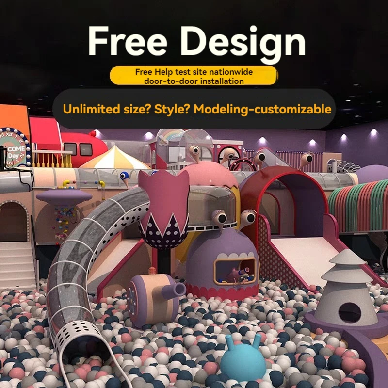 Hot Selling Indoor Playground Equipment for Kids Soft Foam Ball Pit with Climbing Function for Play Centers