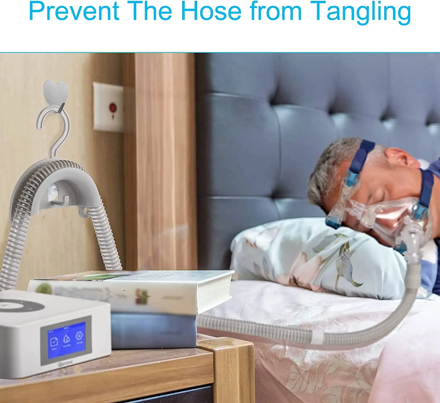 CPAP Hose Hanger Universal Tube Holder CPAP hose hook Fits All CPAP Tubing Convenient for Cleaning and Drying