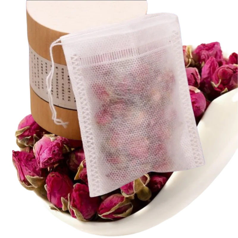 6cm x 8cm Food Grade Bulk Empty Tea Bags Empty Fabric Tea Bag Non-Woven Fabric Packaging Tea Bag