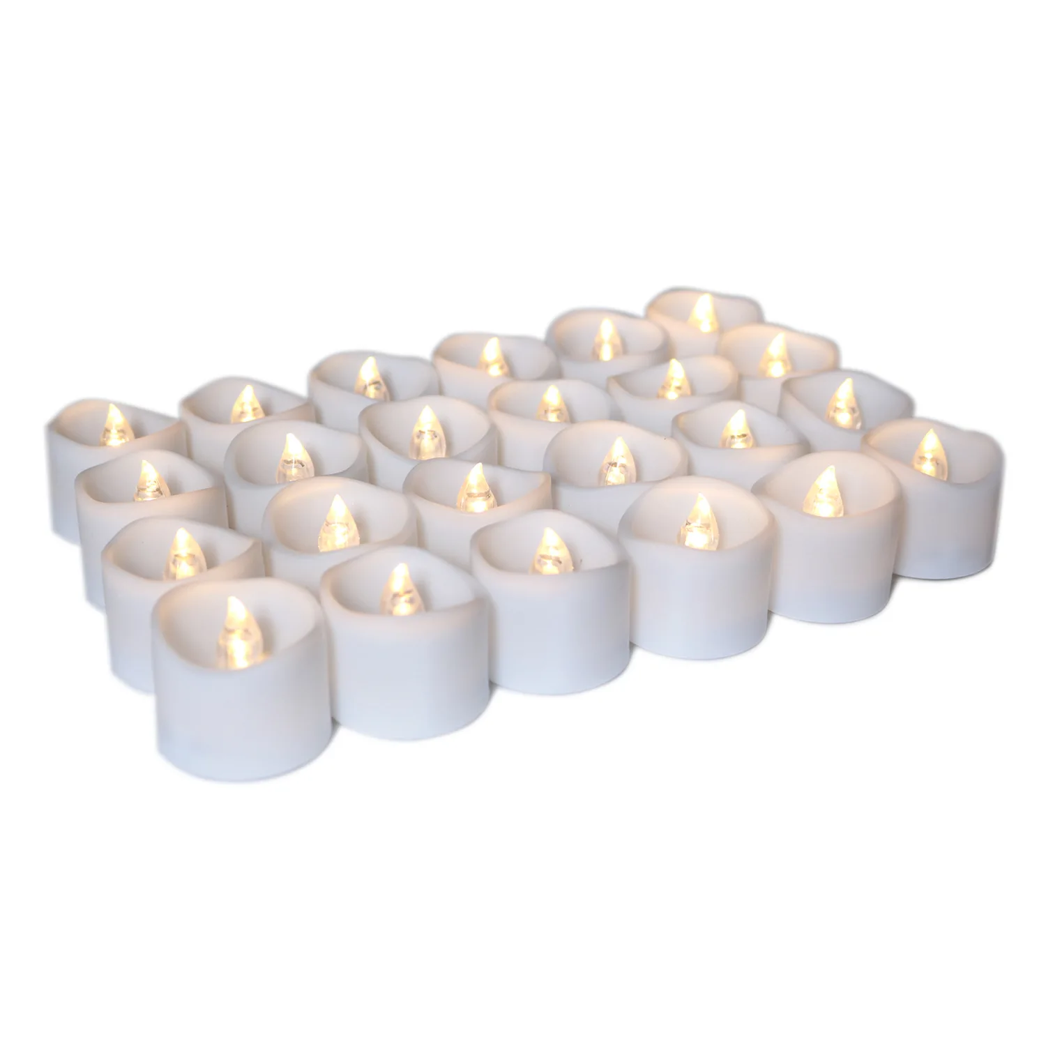 12pcs Battery Operated 3D Wick Light , Flameless Flickering Electric Fake Candle, LED Tea Light Candles