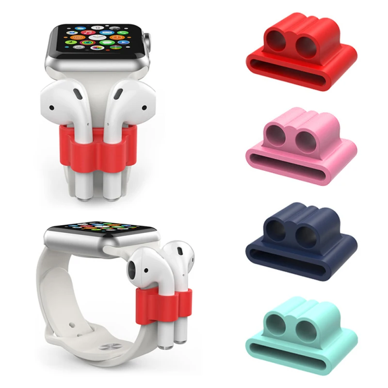 Портативный Силиконовый Держатель для наушников AirPods Pro держатель силиконовый чехол Airpods часов