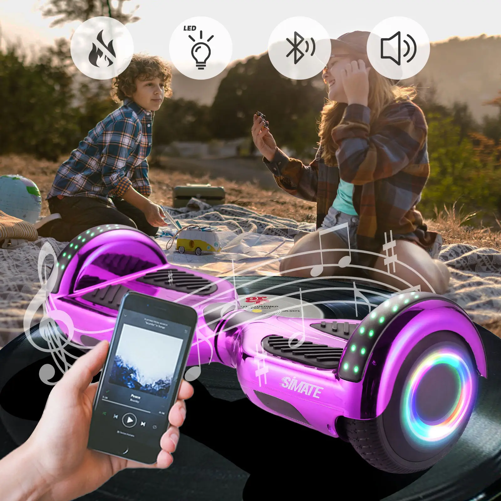 Self balancing scooter 2 wheels super lithium battery dual motor balance car electric hoverboards