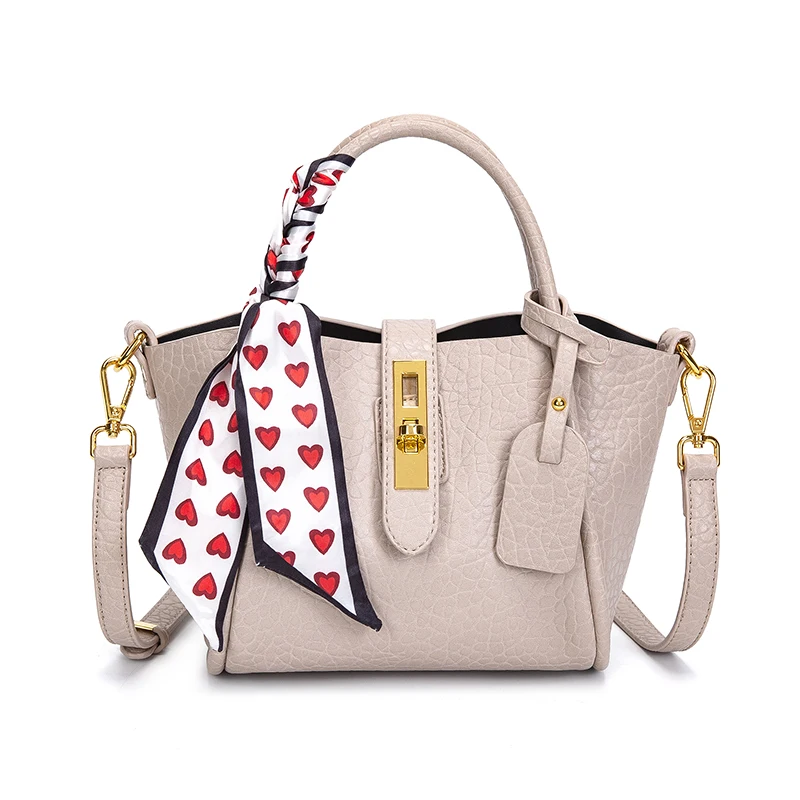 Business Laptop Bag Handbags Customized Logo Style With Silk Twily Handbag Scarf For Women