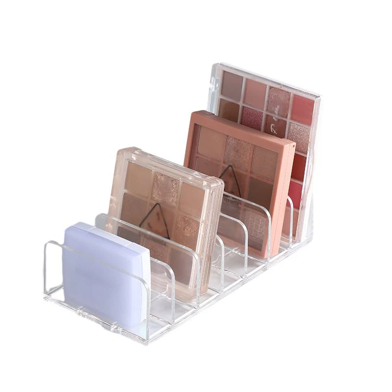 NISEVEN Wholesale Vanity Acrylic Eyeshadow Palette Holder Drawer Makeup Organizer Clear Makeup Palettes Organizer