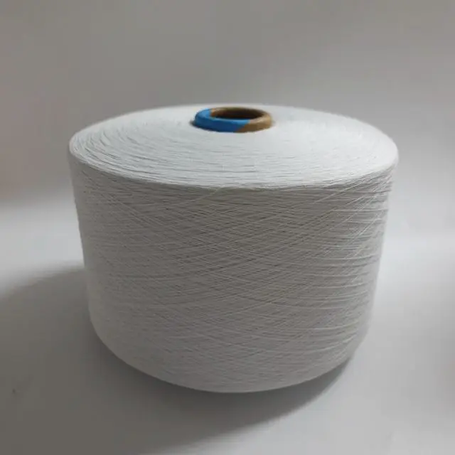 Low Price Recycle  Open End / OE Cotton Polyester Yarn  For Knitting And Weaving