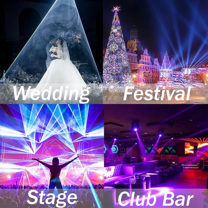 10W F660 Animation Wedding Laser Light Projector First Dancing Show Laser Disco Stage DJ Light Lazer Beam Effect DMX512 Control